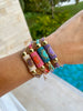Pulsera tejida rollito y Corazón (elige color)