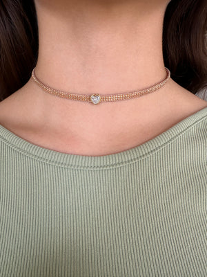 Choker plano miyuki dije Circón (3 opciones de color )