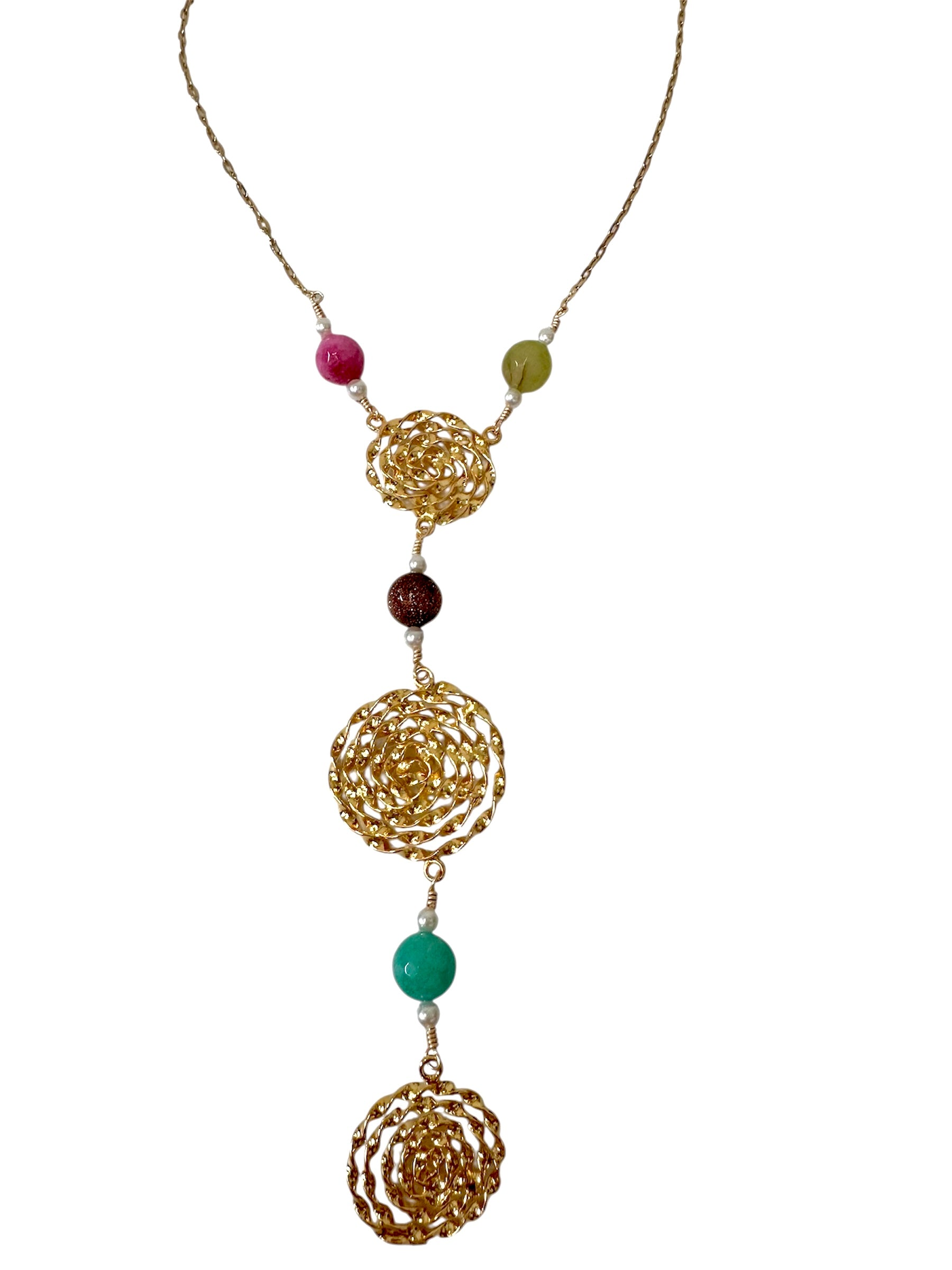 Collar Espiral multicolores