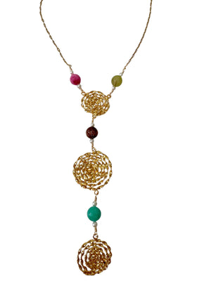 Collar Espiral multicolores