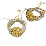 Brazalete Esferas ( Elige  color de piedras)