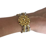 Brazalete Esferas ( Elige  color de piedras)
