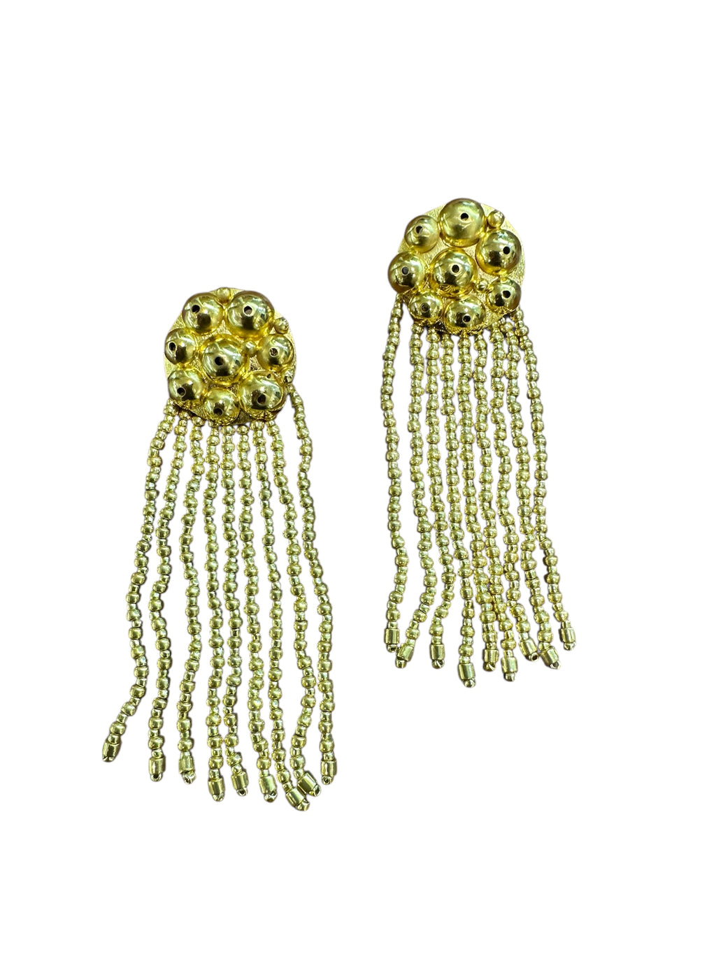 Aretes largos esferas