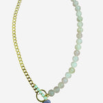 Choker corazón Lila cuarzo.