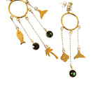 Aretes Caribe y destello (elige color)