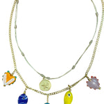 Collar pez alegria con hilo