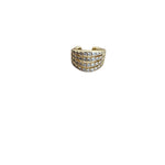 earcuff 4 lineas circon
