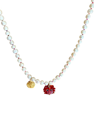 Collar perlas Cangrejo