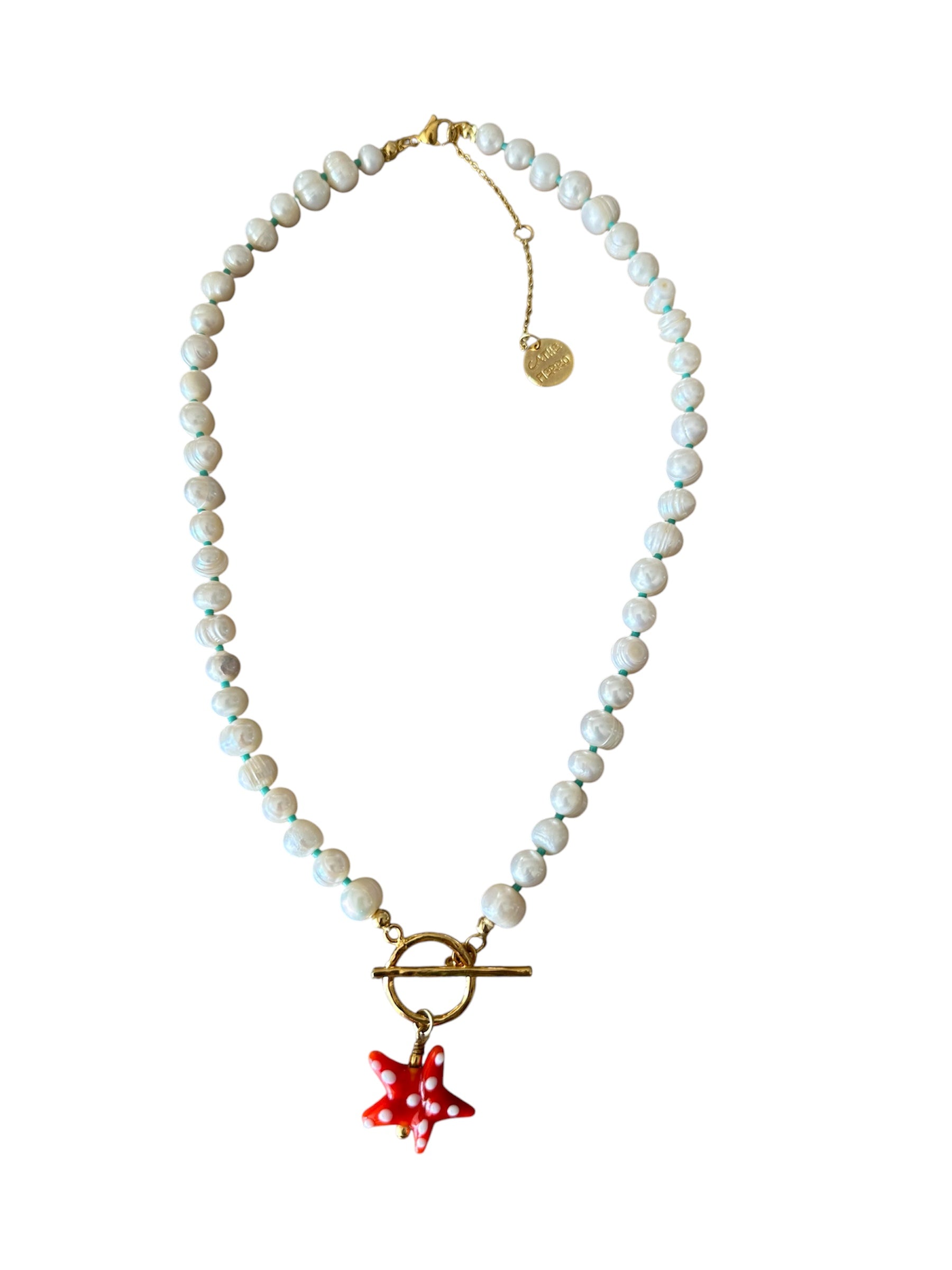 Collar perlas Estrella Salvavidas