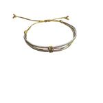 Pulsera hilos dije circon Redondo