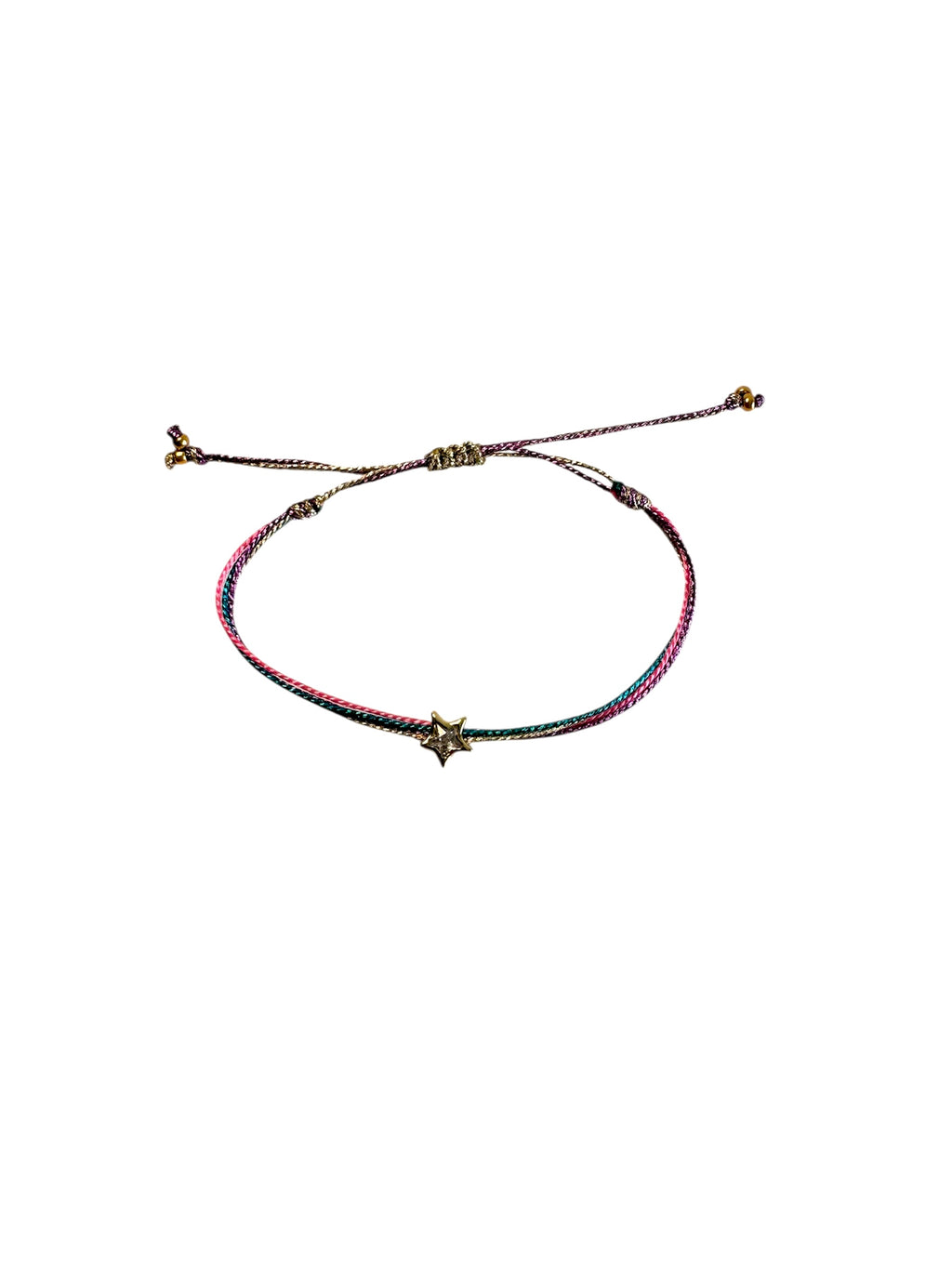 Pulsera hilos circonita Estrella Colores